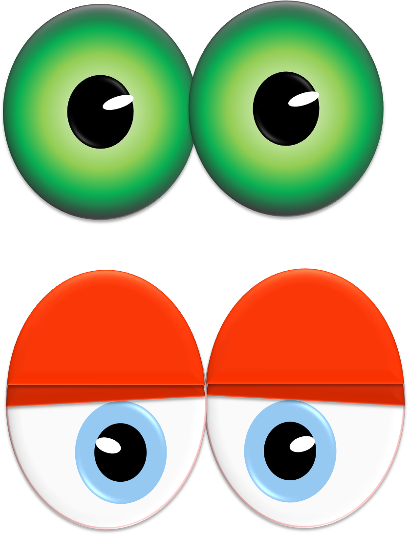 Red Eyes Clipart Printable - Eye Photo Booth Props - Png Download (846x1101), Png Download