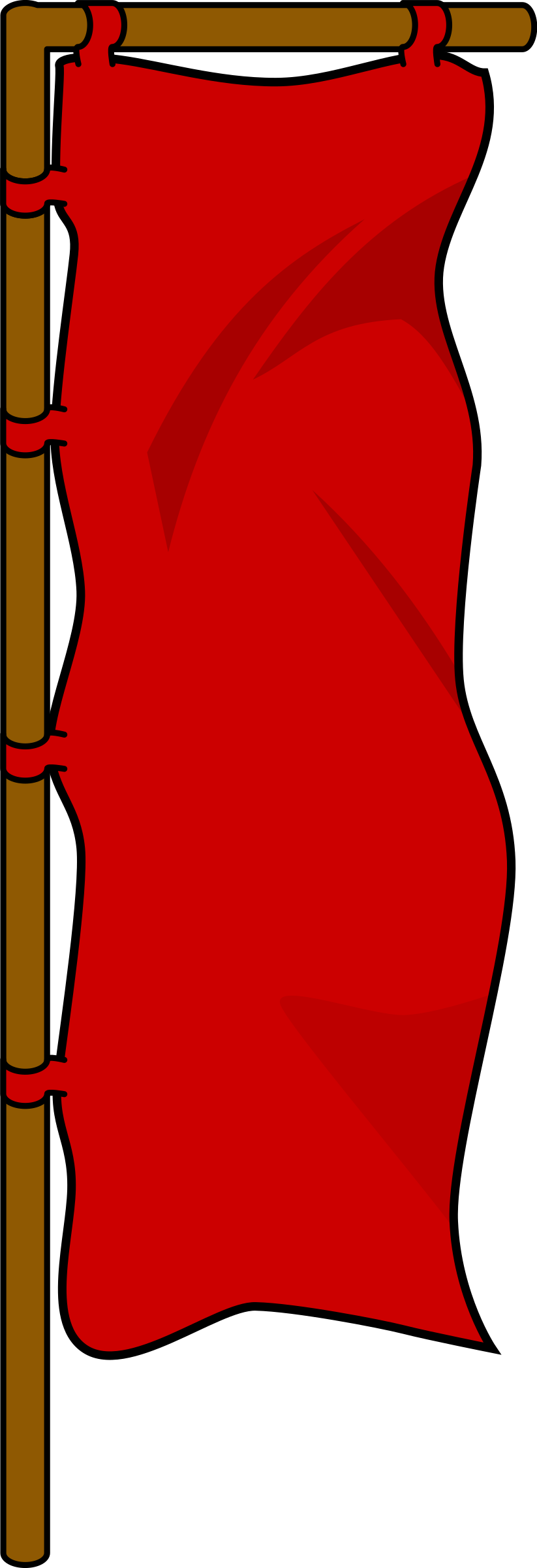 Clipart Big Image Png - Samurai Flag Clipart Transparent Png (823x2400), Png Download