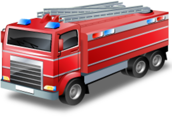 Small - Fire Truck Icon Clipart (600x600), Png Download
