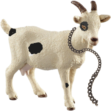 Jurassic Park Goat Figure Clipart (600x575), Png Download