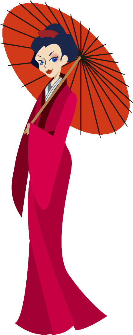 Download - Chinese Woman Clipart Png Transparent Png (605x1197), Png Download