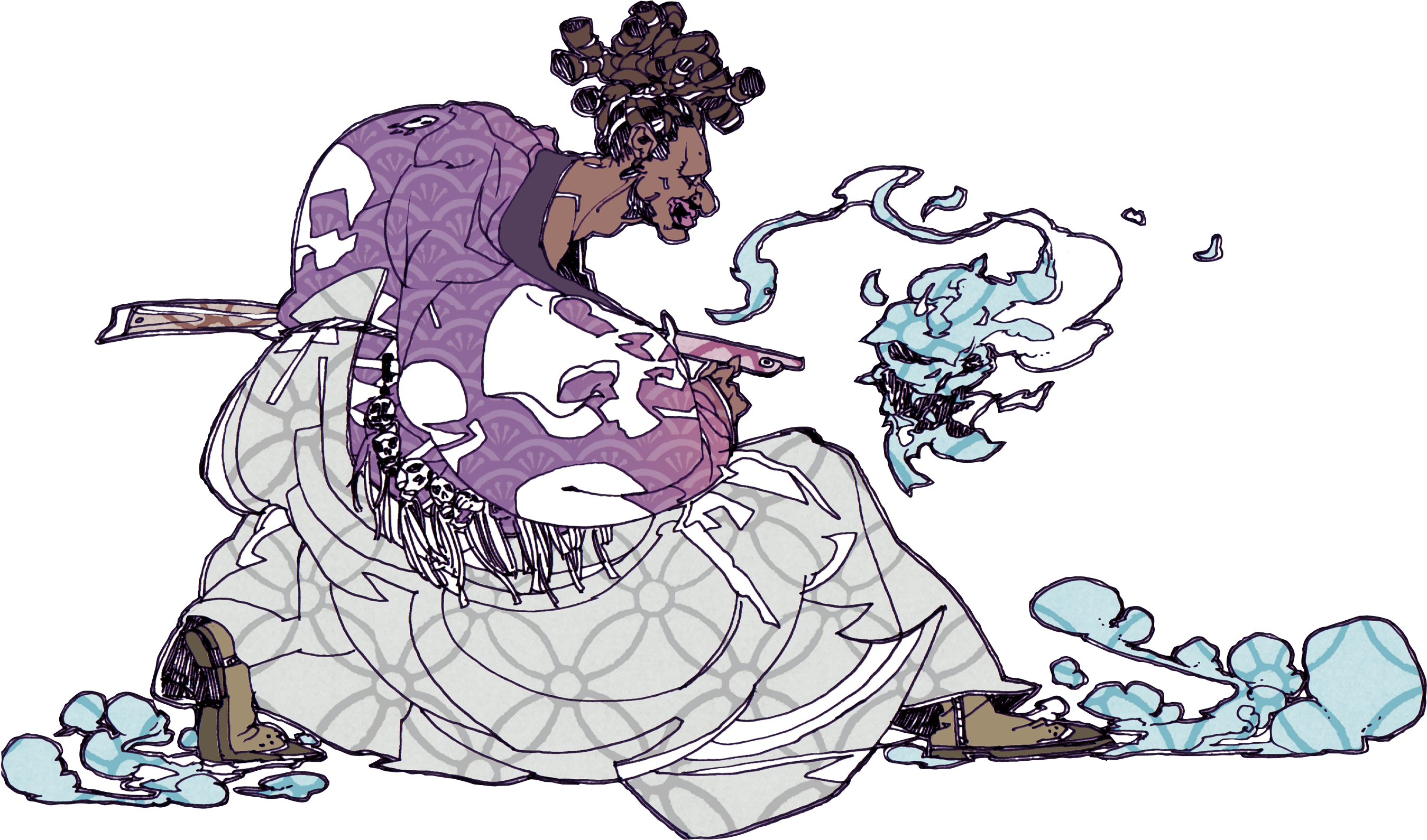 Samurai Clipart Japan Flag - Png Download (2700x1597), Png Download