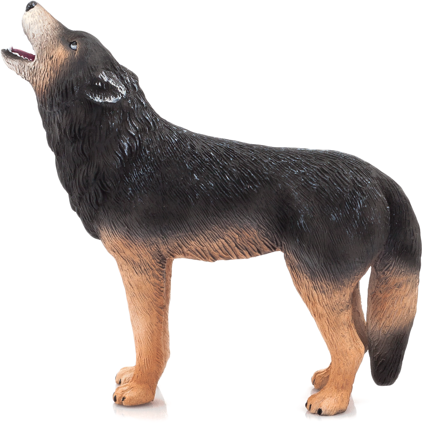 Woodland - Mojo Howling Wolf Figure Clipart (1702x1579), Png Download