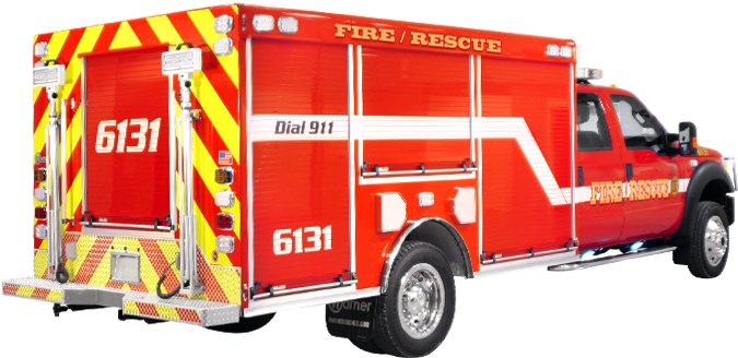 Fire Service Truck Clipart (696x464), Png Download