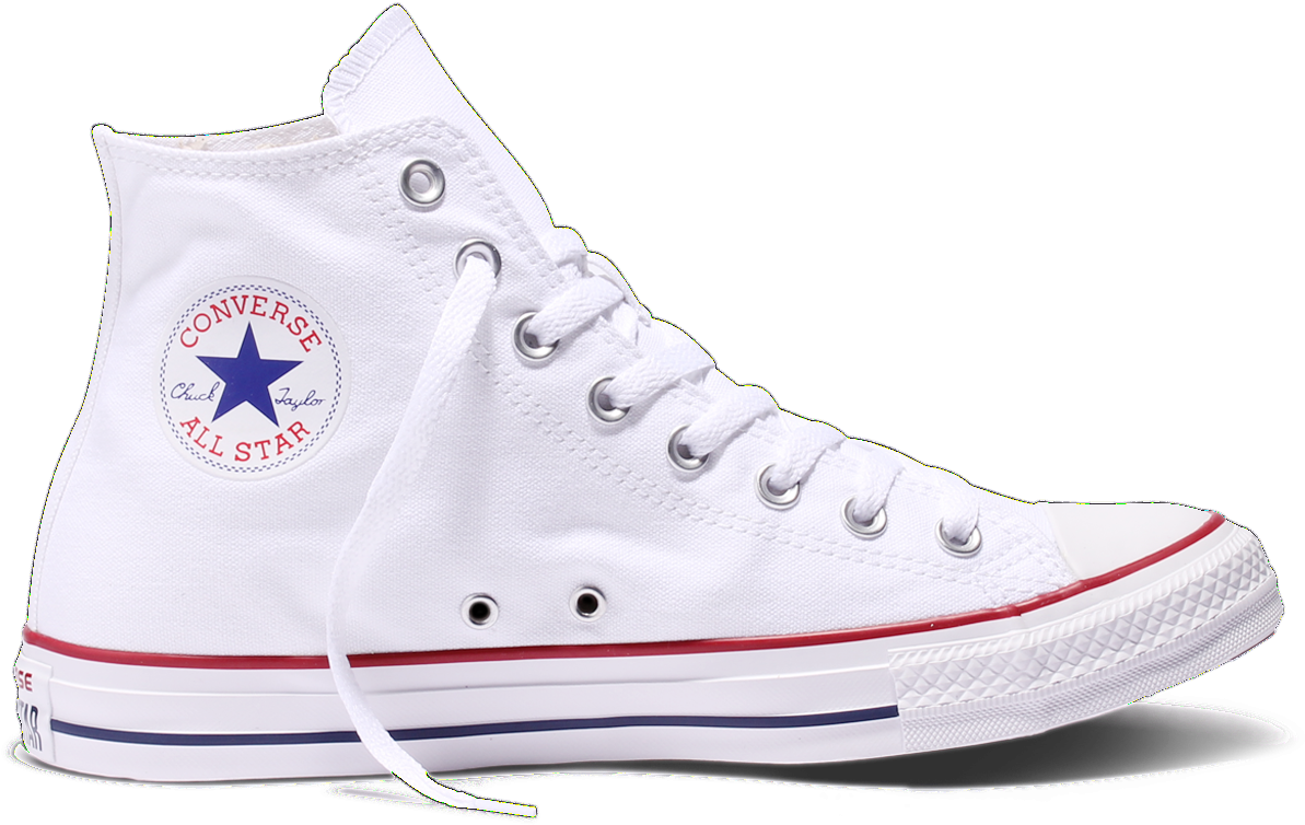 White Converse Png - White High Top Converse Transparent Clipart (1200x837), Png Download
