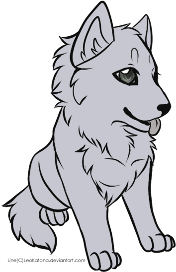 600 X 600 6 - Wolf Cub Cartoon Png Clipart (600x600), Png Download