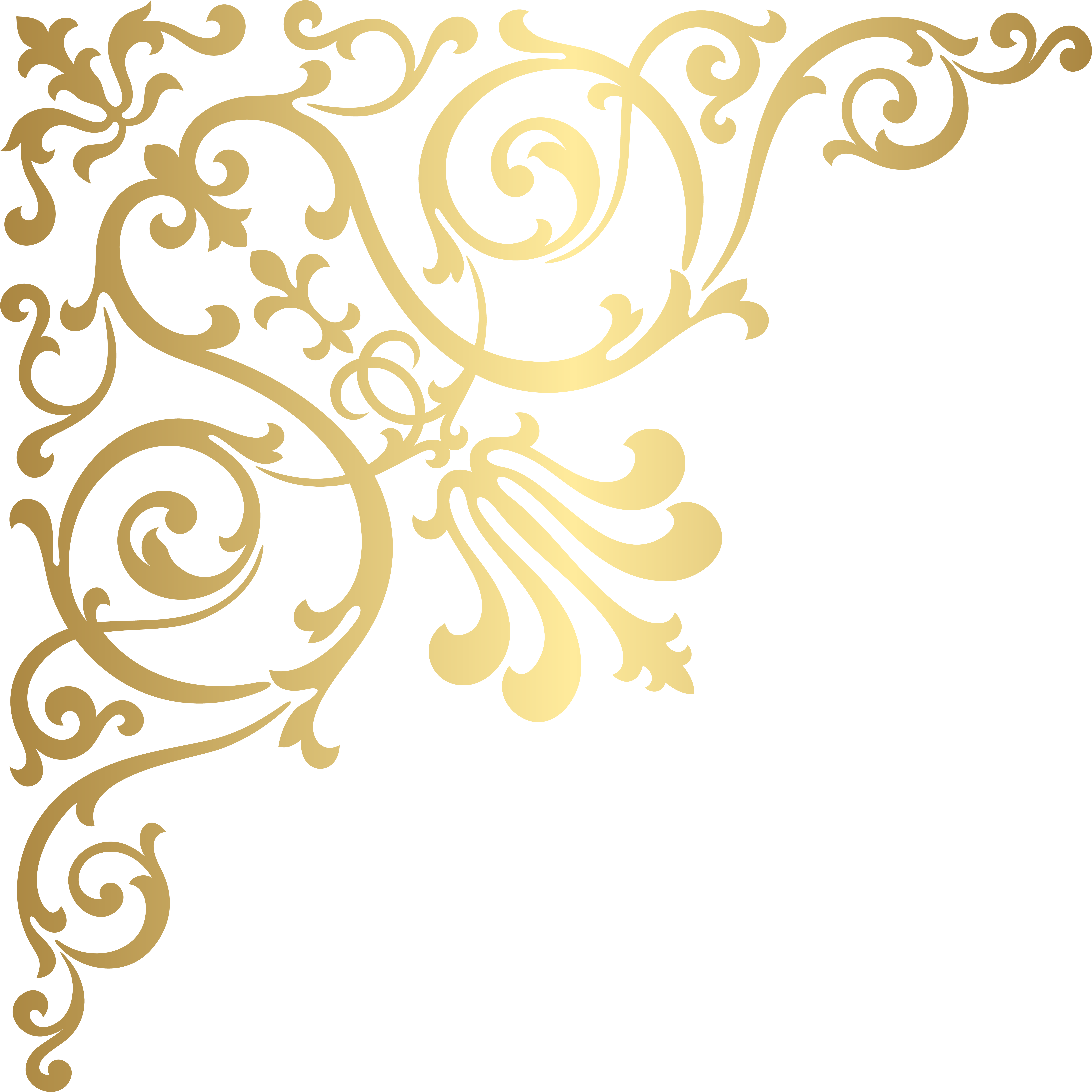 Gold Corner Transparent Png Clip Art (8000x8000), Png Download