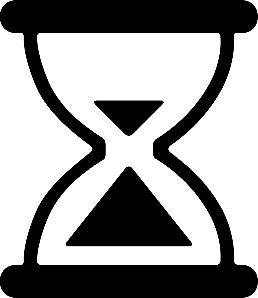 Vintage Hourglass Comments - Hourglass Png Icon Clipart (853x982), Png Download