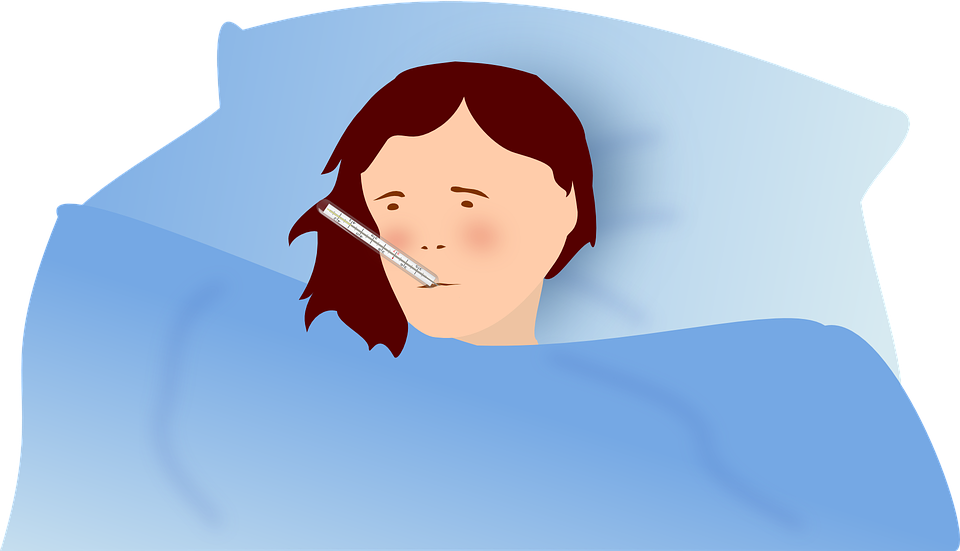 Influenza-156098 960 720 - Sick Mother Clip Art - Png Download (880x505), Png Download