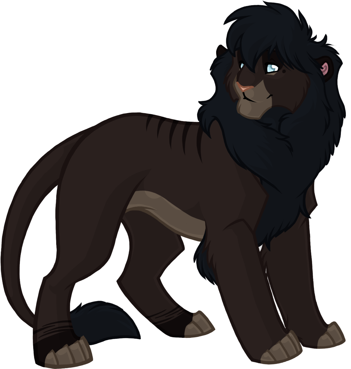 Blue Eyes - Masai Lion Clipart (1272x1338), Png Download