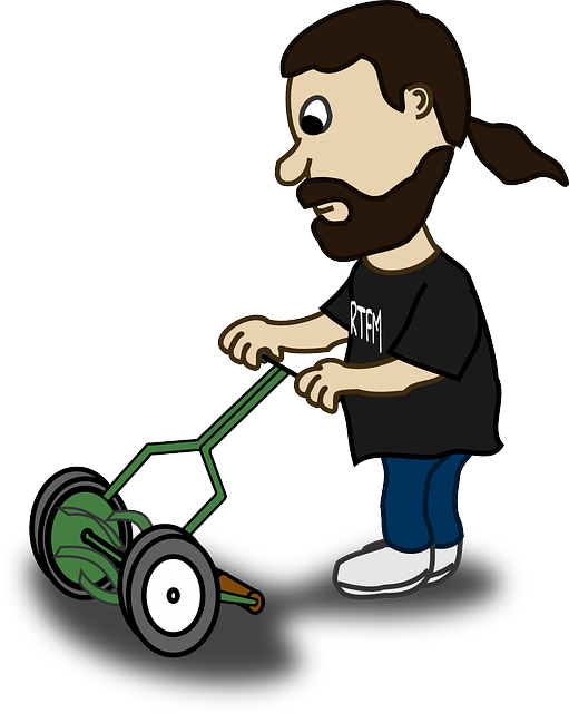 Free Vector Graphic - Lawn Mower Gif Cartoon Clipart (511x640), Png Download
