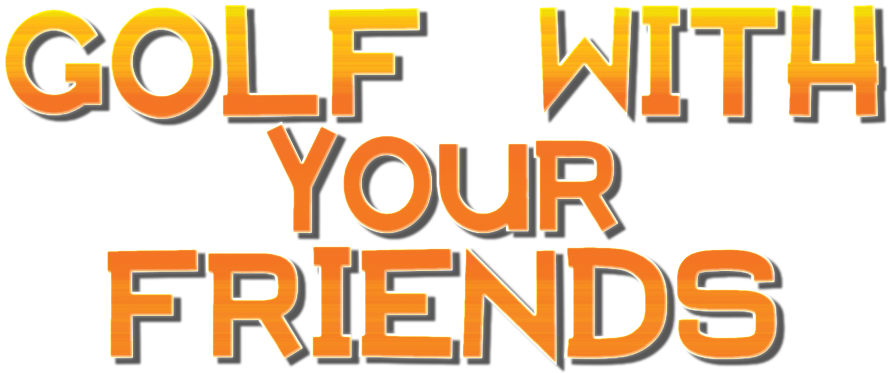 Golf With Friends Logo Png - Golf With Your Friends Logo Clipart (1779x747), Png Download