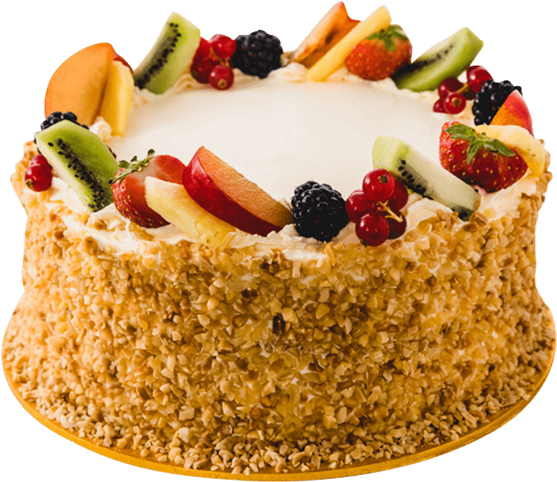 Order Fresh Handmade Celebration Cakes, Wedding Cakes, - Fruit Cake Clipart (900x900), Png Download