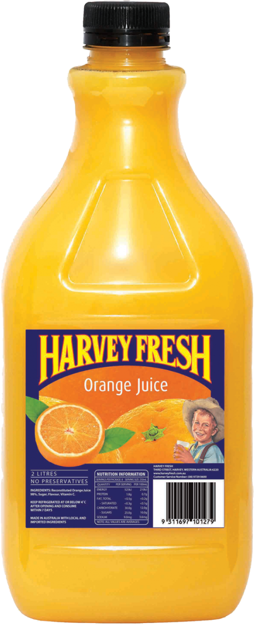 Download Product Image - Harvey Fresh Orange Juice Clipart (524x1280), Png Download
