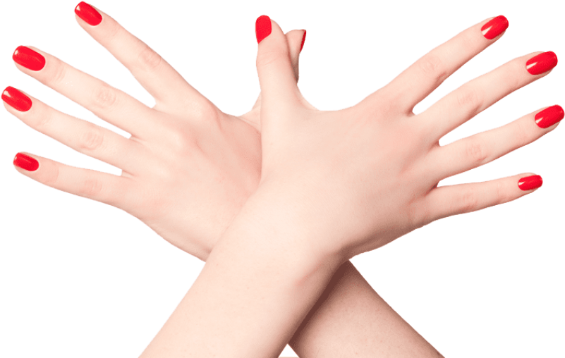 Free Png Download Nails Color Png Images Background - Nails Hand Clear Background Clipart (850x567), Png Download