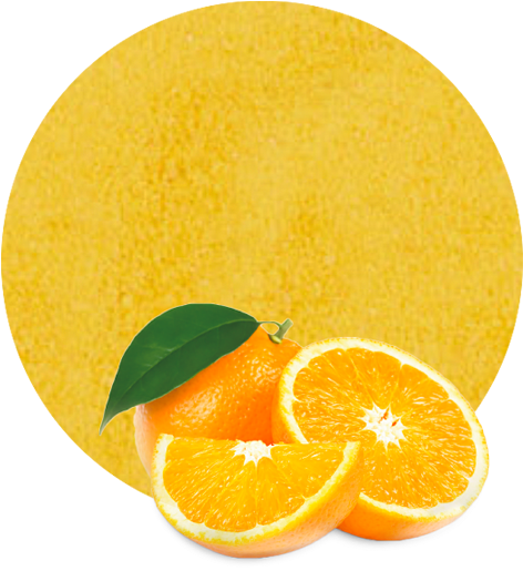Orange Powder - Orange Fruit Clipart (536x595), Png Download