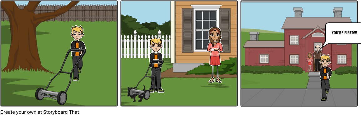 Lawnmower - Cartoon Clipart (1164x385), Png Download