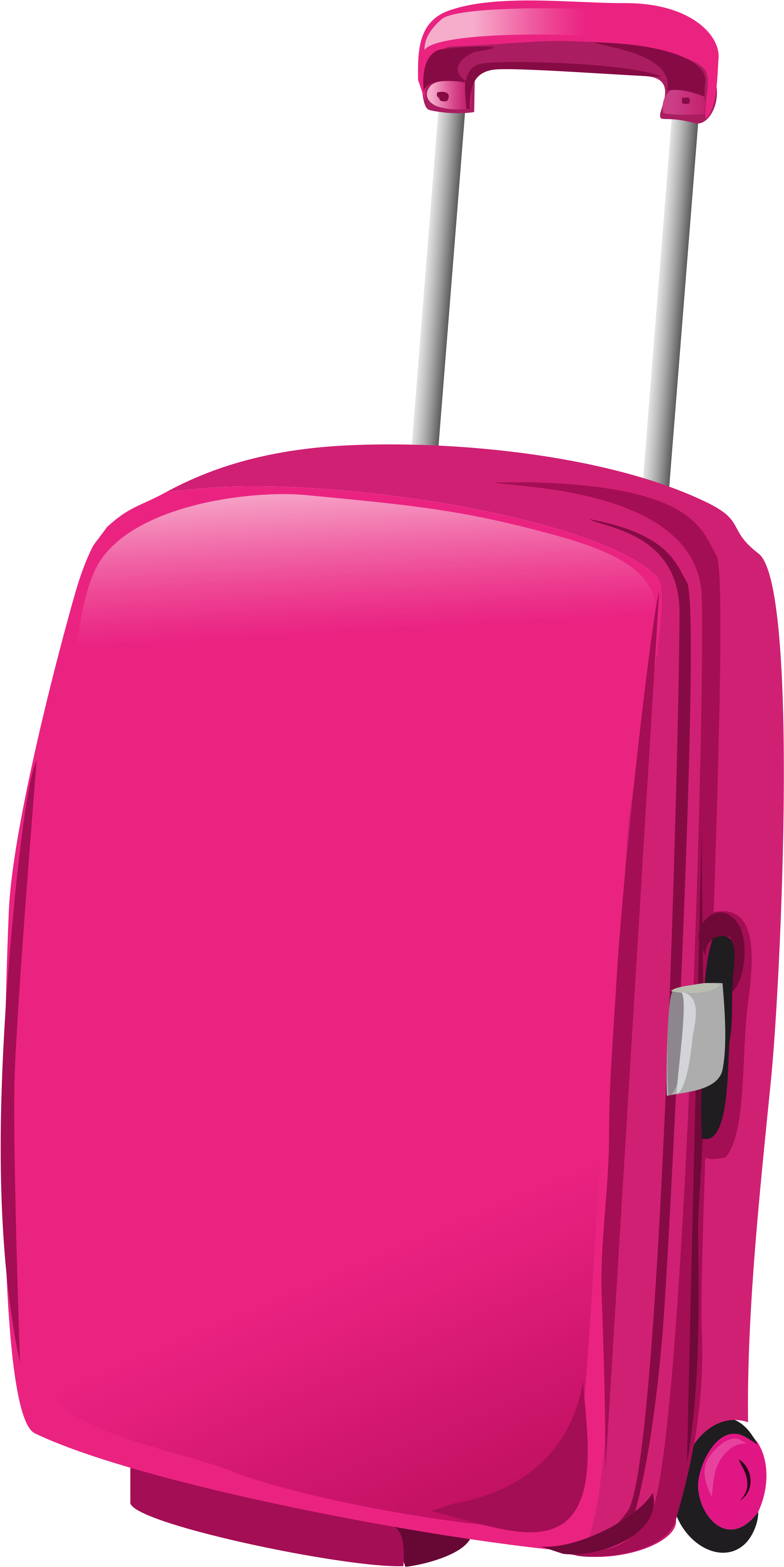 Pink Travel Bag Png Clipart Picture - Travel Bag Png Transparent Png (2413x4612), Png Download