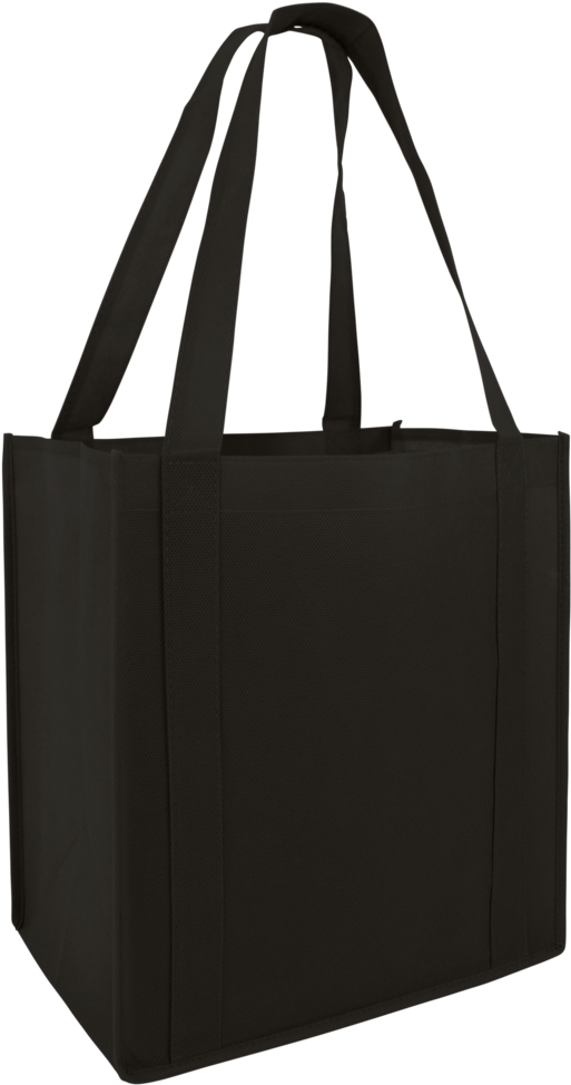 Com Cheap Grocery Shopping Tote Bag Black Pluspng - Tote Bag Clipart (573x1024), Png Download