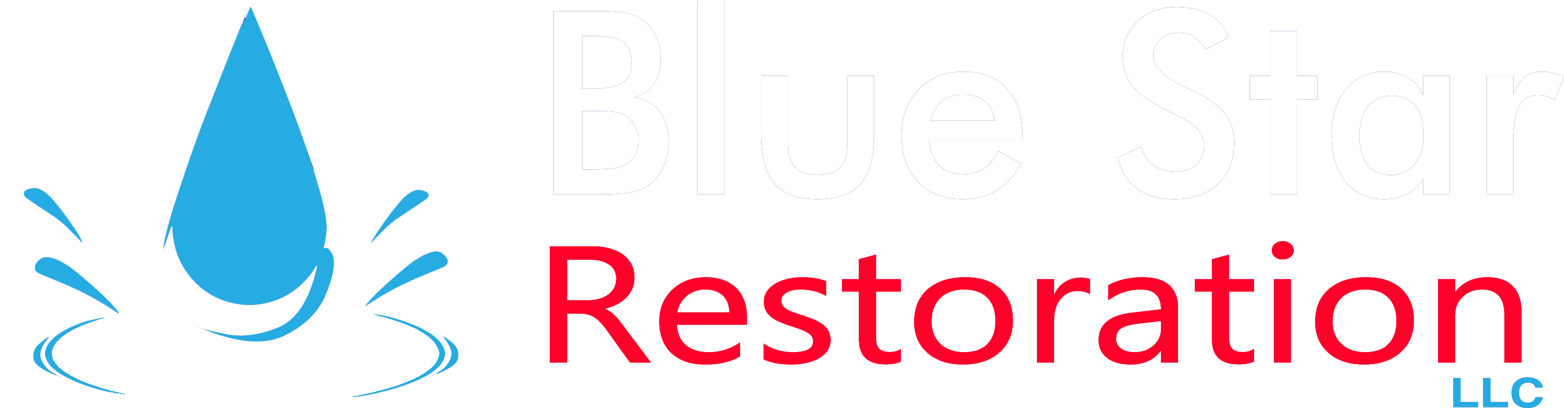 Blue Star Restoration Logo - Circle Clipart (3111x809), Png Download