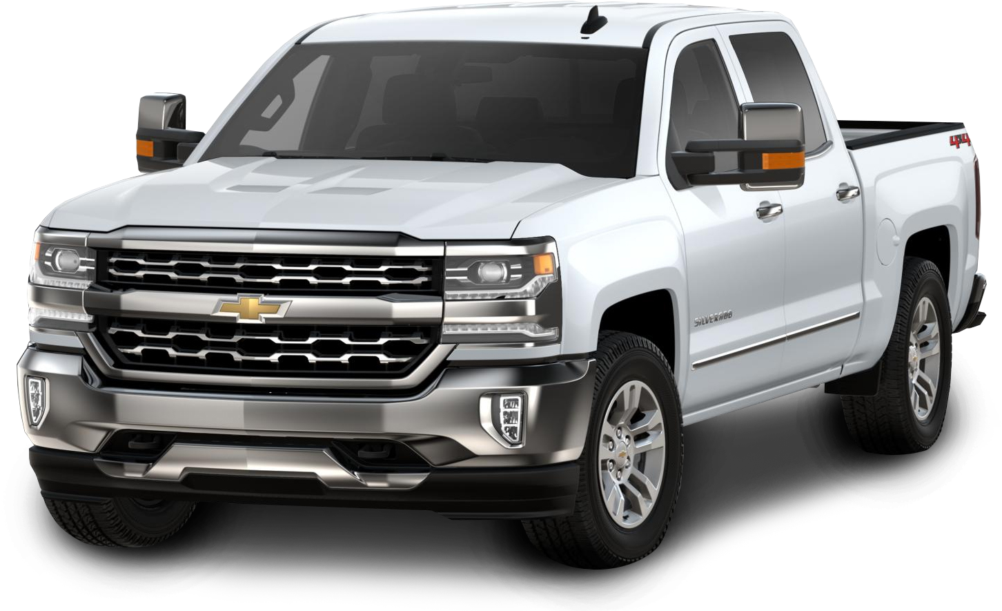 2019 Chevrolet Silverado 1500 Ltz - 2018 Chevy Silverado 1500 Lt Crew Cab Clipart (1688x916), Png Download