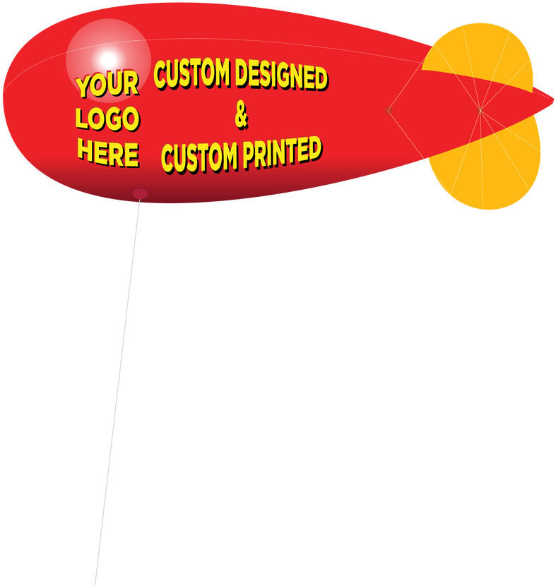 Custom Helium 10ft Advertising Blimp - Rigid Airship Clipart (1280x1280), Png Download