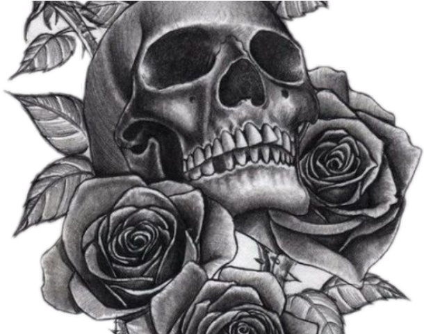 Rose Tattoo Clipart Picsart Png - Flower Tattoo Sleeve Designs Black And White Transparent Png (640x480), Png Download