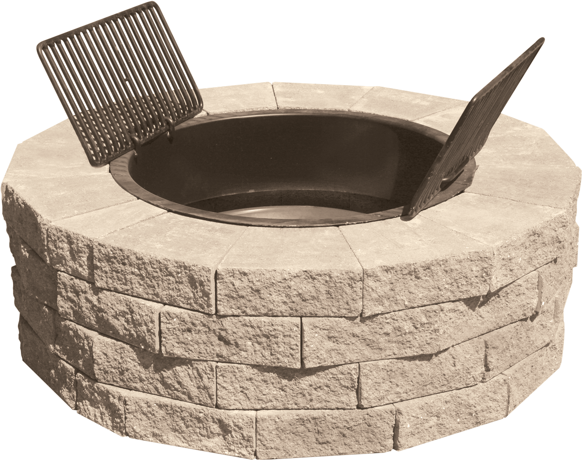 Serafina Round Fire Pit - Chair Clipart (1200x1200), Png Download