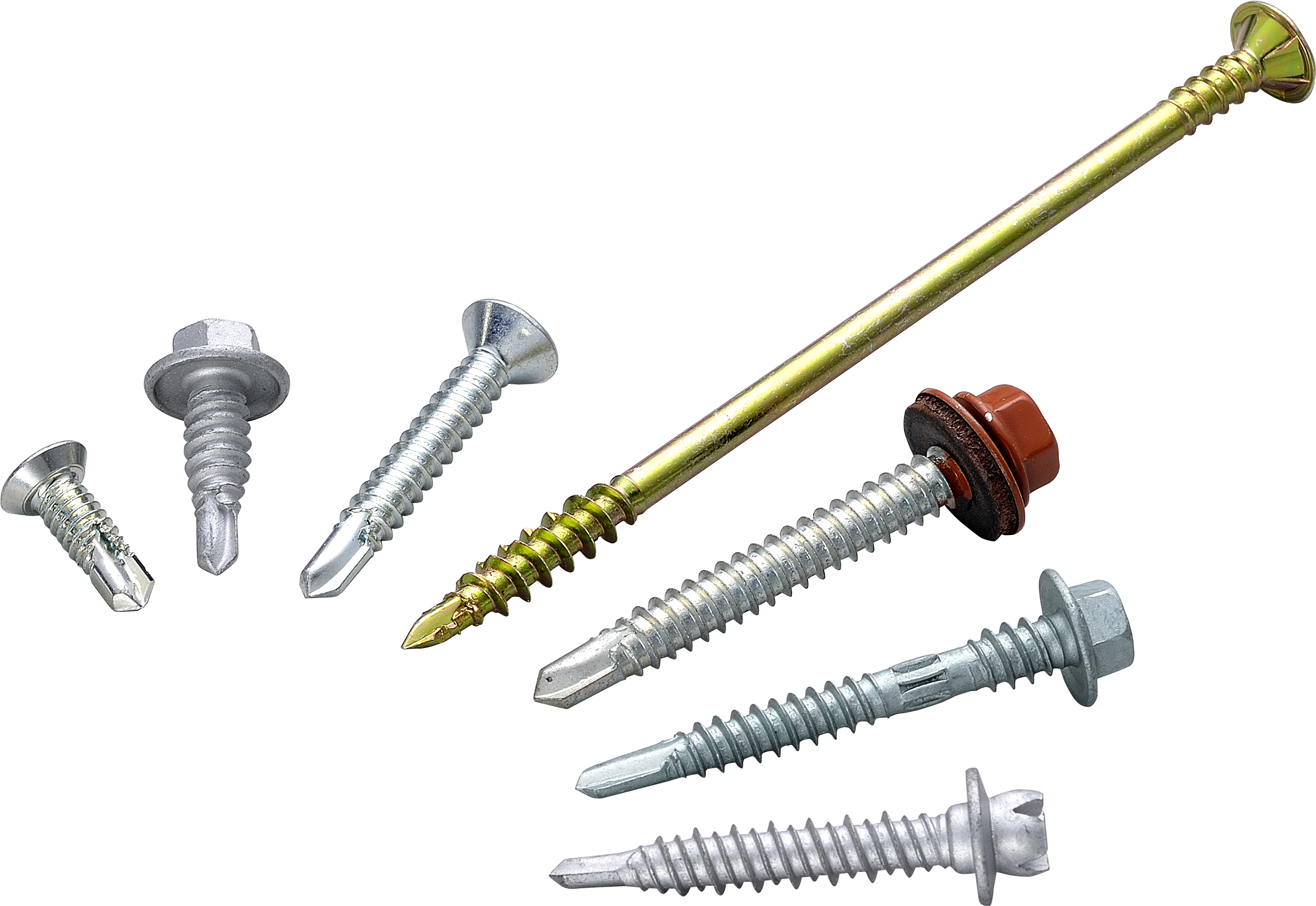 Chipboard Screw Manufacturer,wood Construction Screw - Self Drilling Screw Png Clipart (2779x1965), Png Download