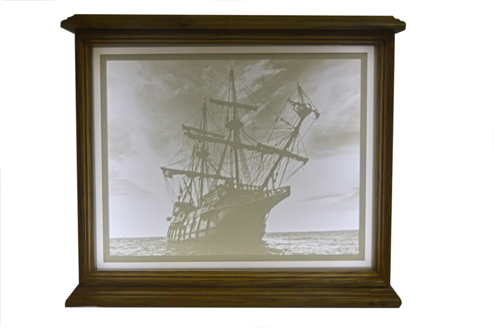 Ship 2 Lit - Brigantine Clipart (1000x665), Png Download