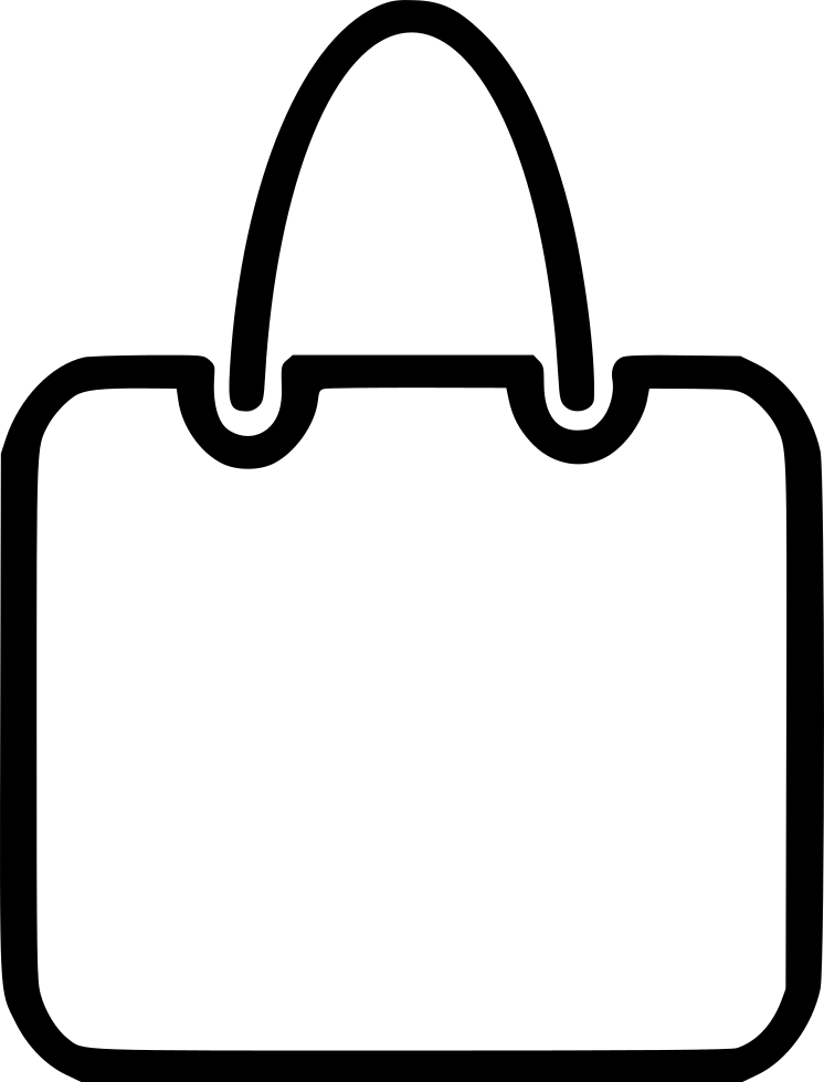 Shopping Bag Svg Png Icon Free Download - Shopping Bag Drawing Png Clipart (746x980), Png Download