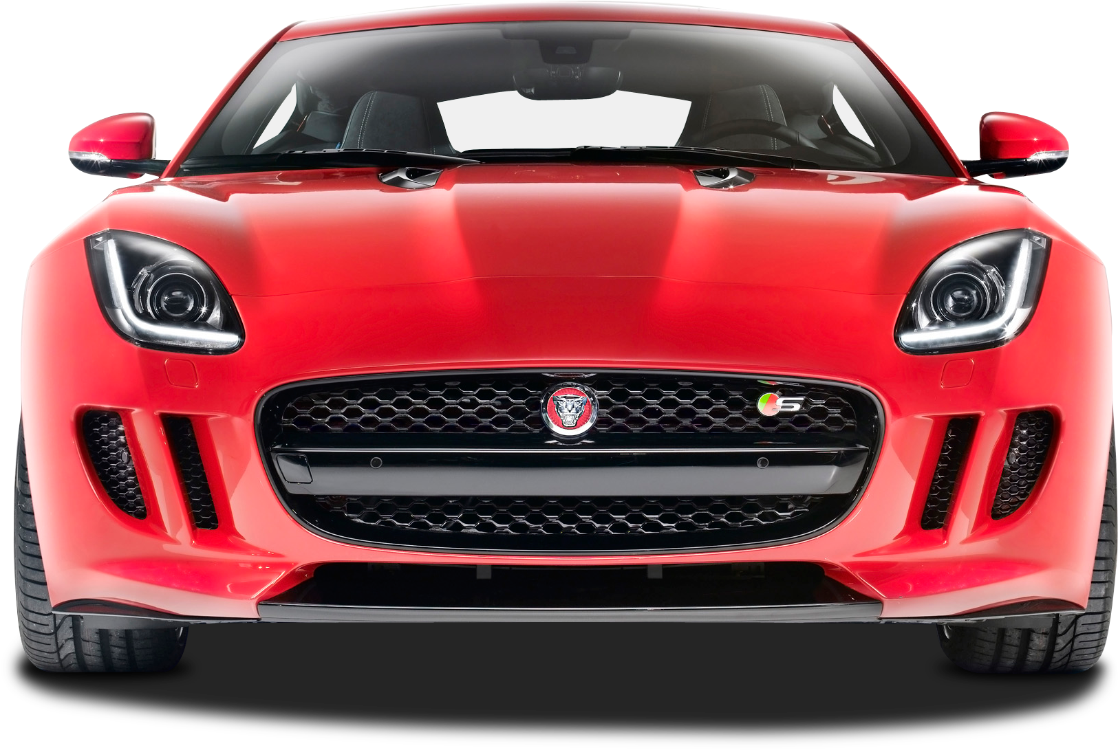 Download Front View Of Jaguar F Type R Car Png Image - Jaguar F Type Front Clipart (1752x1200), Png Download