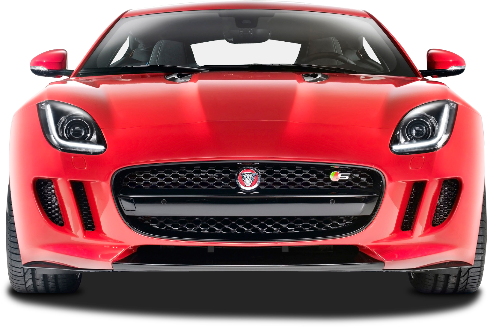 Download Download Front View Of Jaguar F Type R Car Png Image - Jaguar