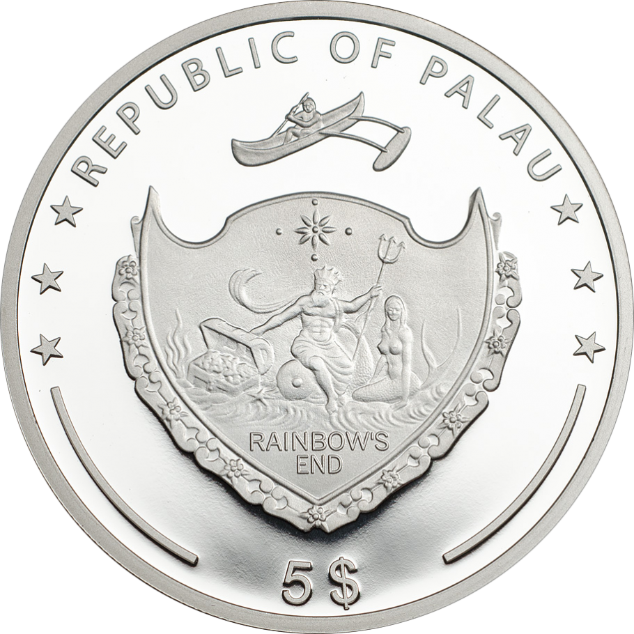 Space Needle - Coins Palau Png Clipart (910x910), Png Download