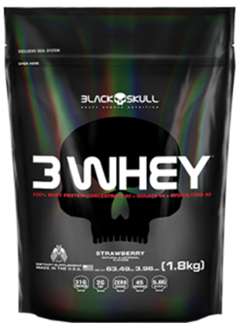 3 Whey - 1 - 8kg - 3 Whey Black Skull 1 8 Kg Clipart (575x545), Png Download
