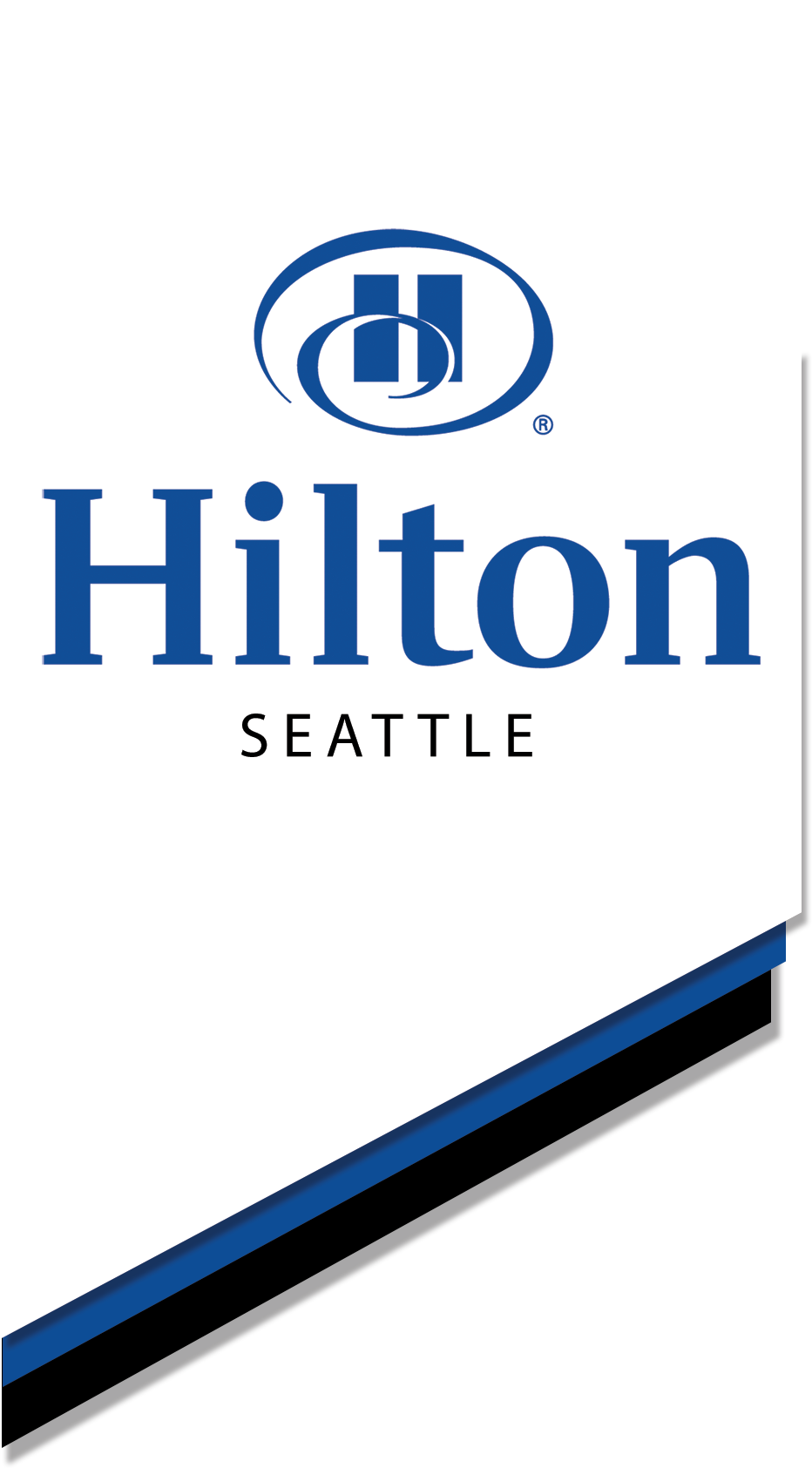 Hilton Seattle Downtown Hotel - Graphic Design Clipart (932x1685), Png Download