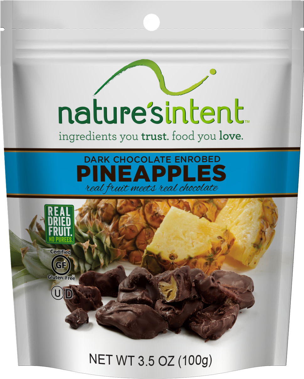 Dark Chocolate Enrobed Pineapples - Gluten-free Diet Clipart (1350x1350), Png Download