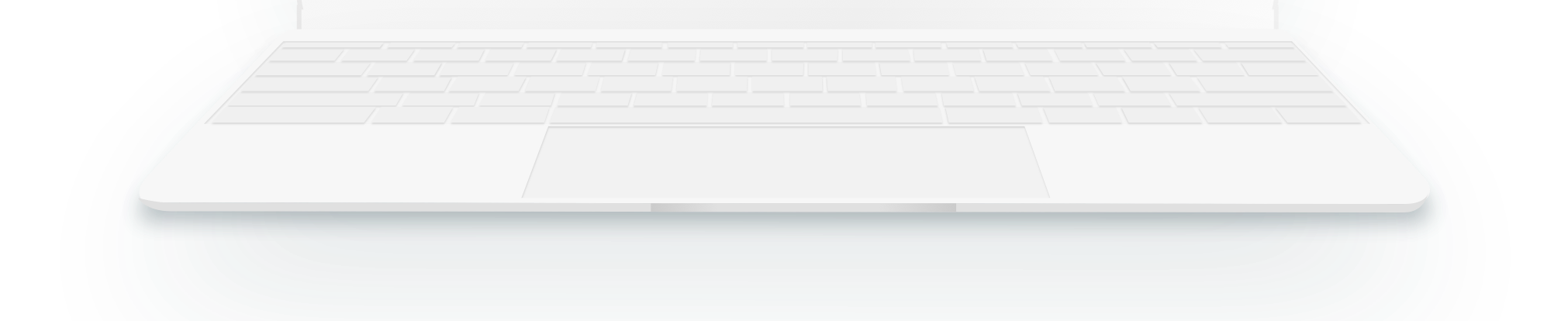 Laptop-down - Architecture Clipart (2022x414), Png Download