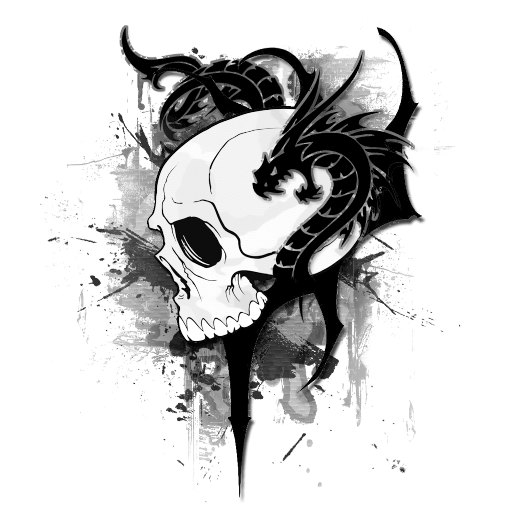 Dank - Free Black And White Skull Clipart (1024x1062), Png Download