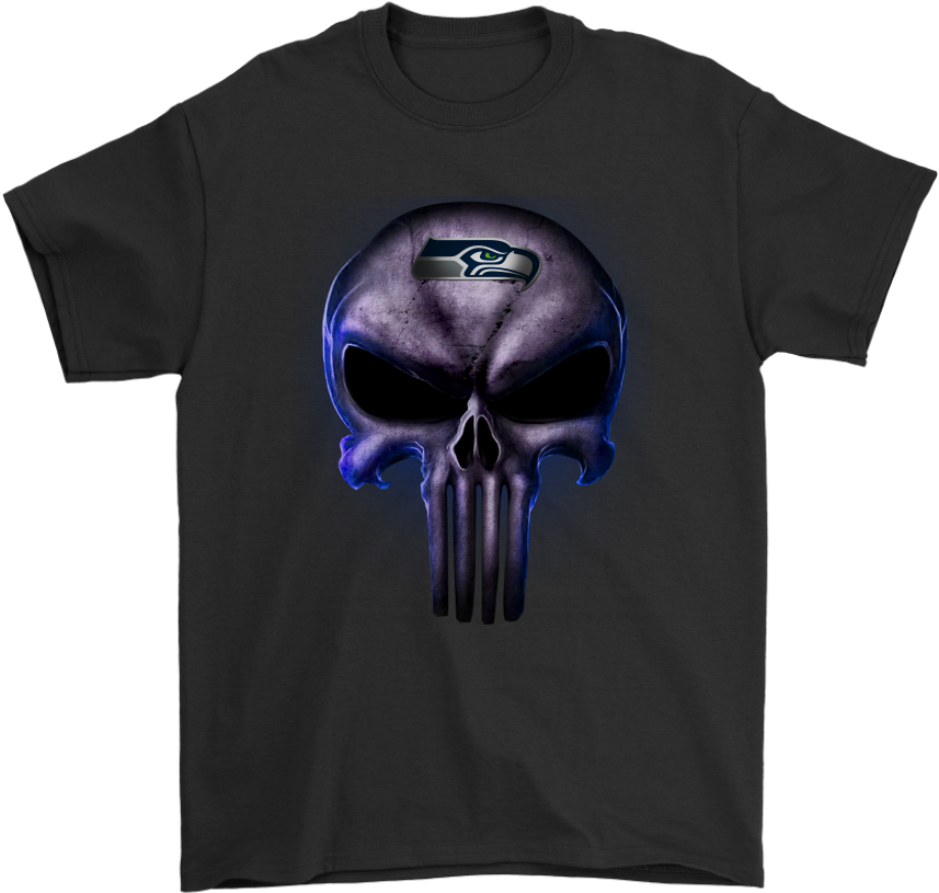 The Punisher Skull Seattle Seahawks Football Nfl Shirts Clipart (857x815), Png Download