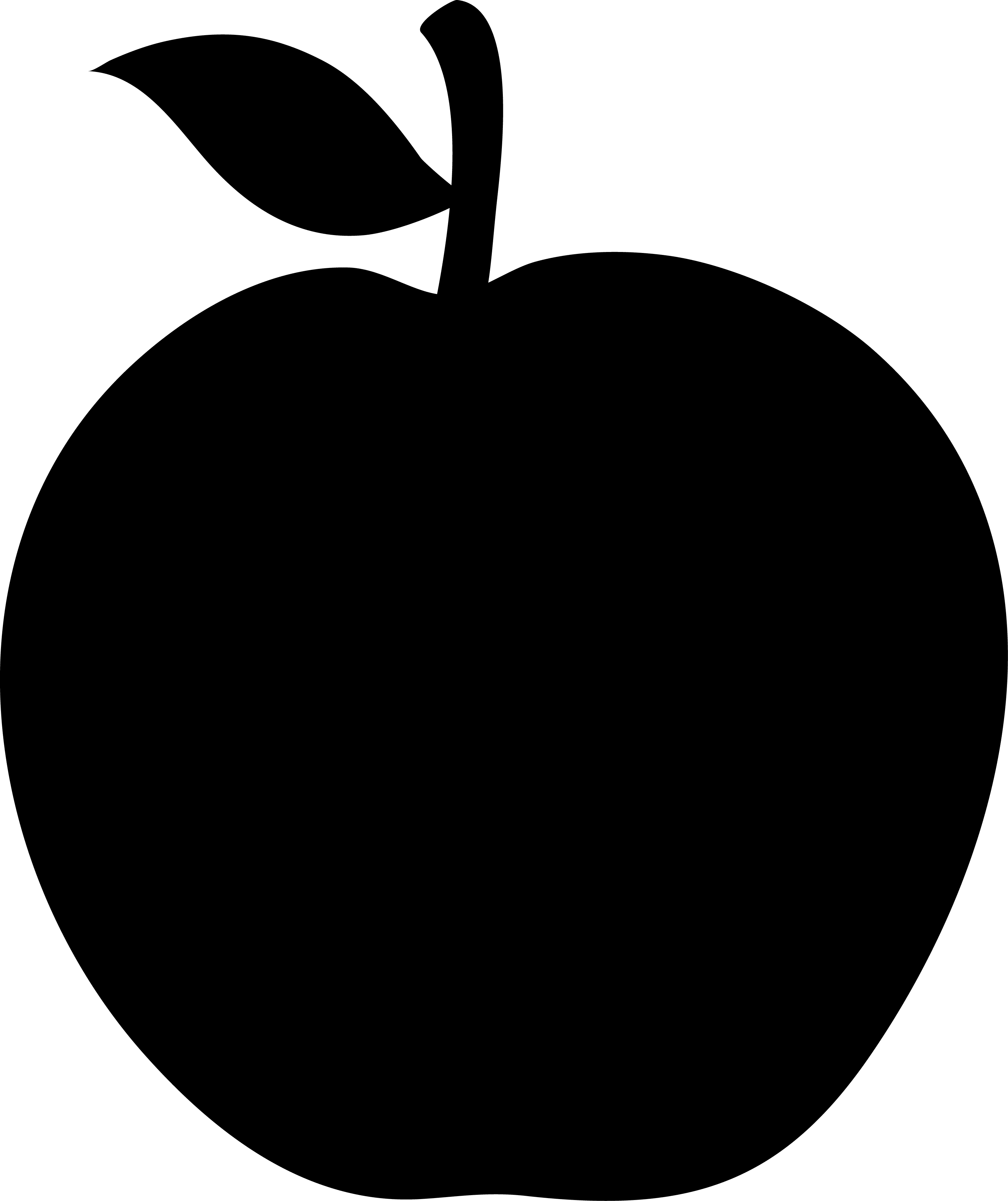 Apple Best Of The Biggest Iphone Leak Yet Wont Bruise - Black Apple Clip Art - Png Download (1600x1905), Png Download