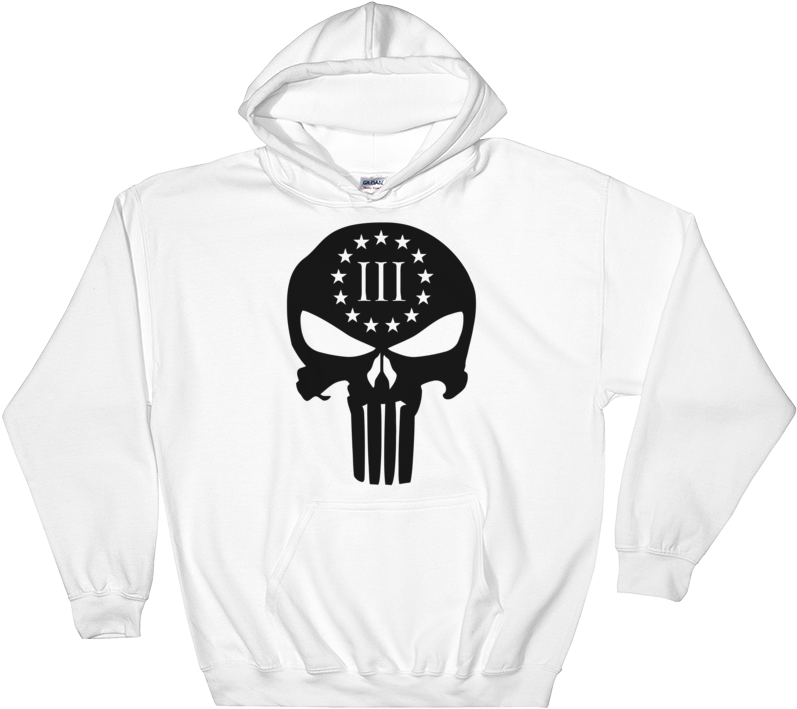 Womens White Rose Hoodie Clipart (1000x1000), Png Download