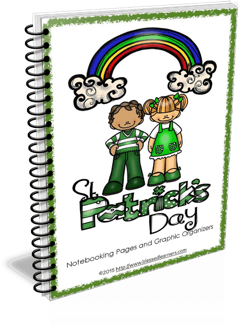 Patrick's Day Notebooking Pages - Cartoon Clipart (800x657), Png Download