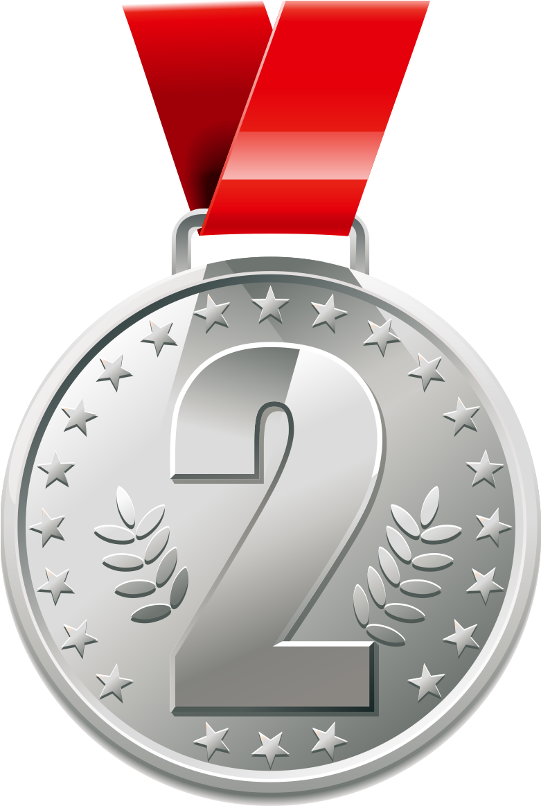 Download - Silver Medal Vector Png Clipart (2048x2048), Png Download