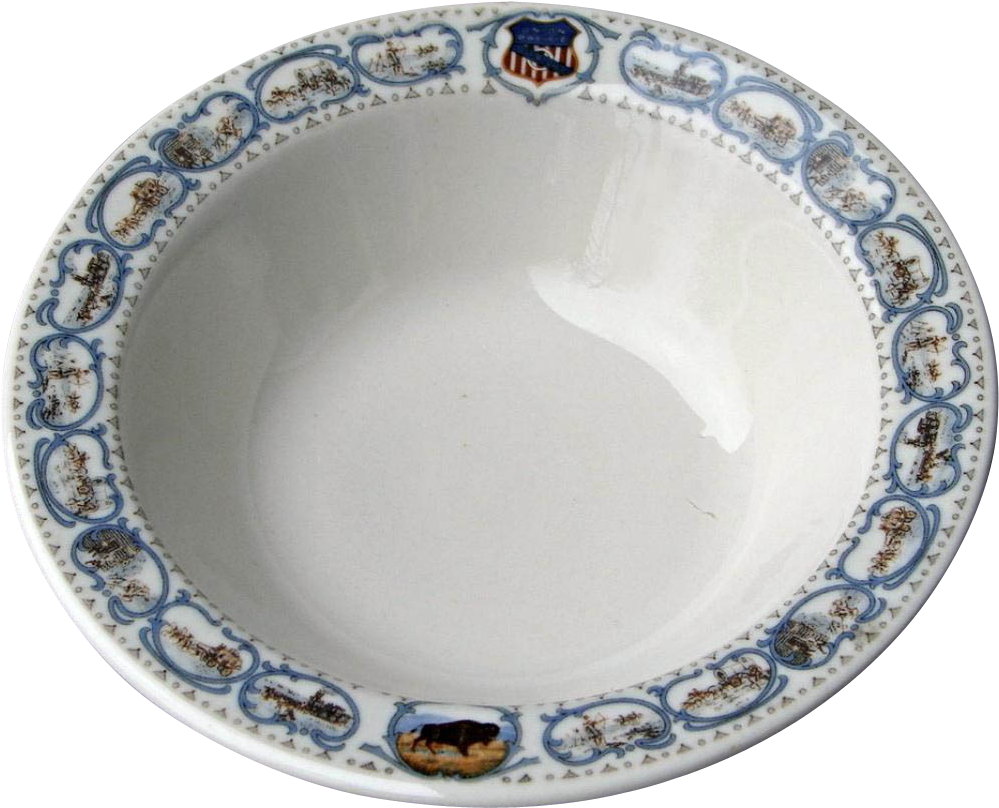Vintage Union Pacific Railroad China Sauce Side Dish Clipart (999x808), Png Download