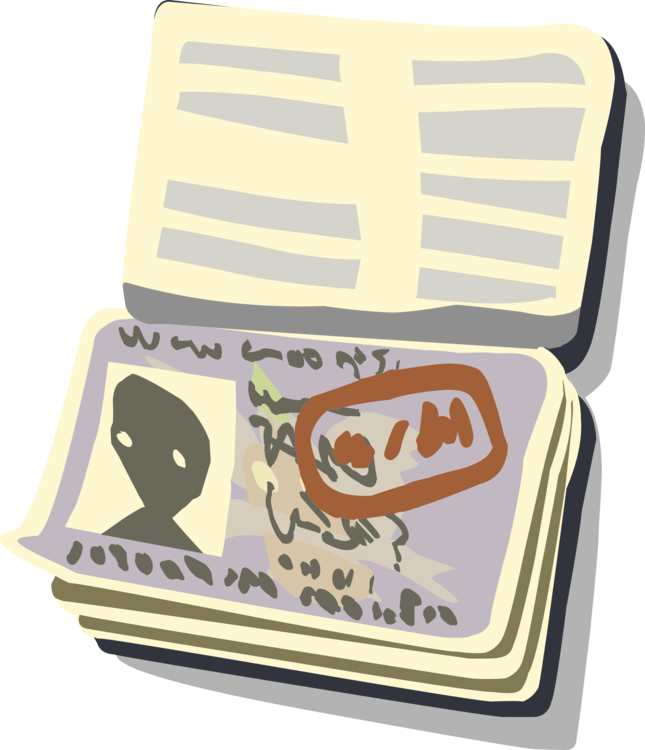 Passport Stamp Computer Icons Travel Visa Biometric - Visa Clipart - Png Download (645x750), Png Download