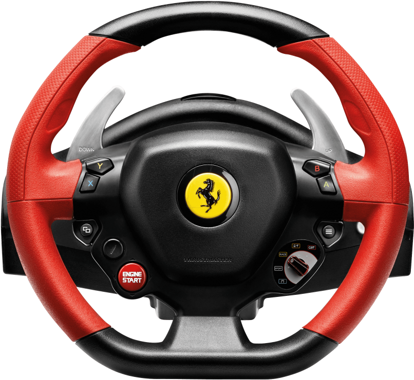 Free Png Download Steering Wheel Red Png Png Images - Ferrari 458 Spider Racing Wheel Clipart (850x776), Png Download
