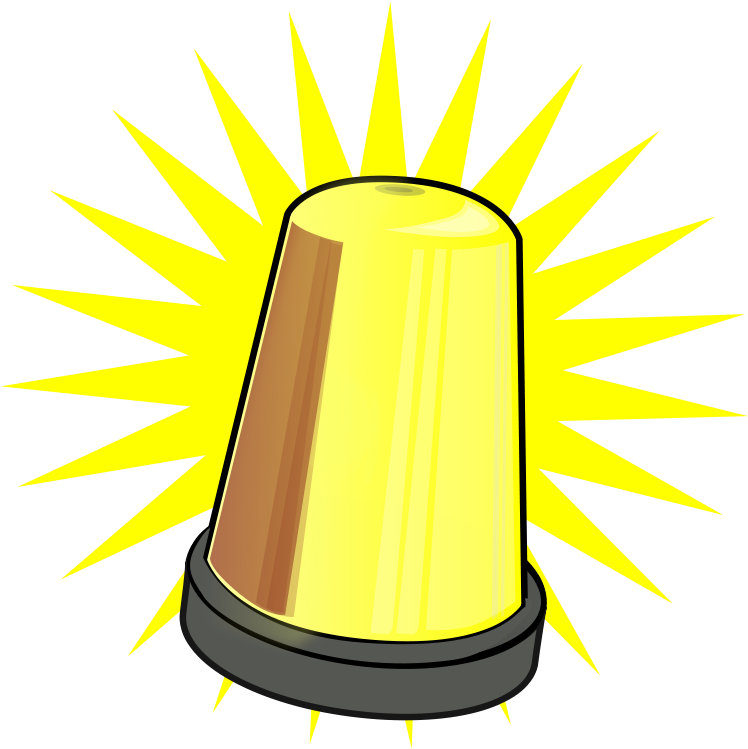 Warning Light Png Clipart (800x800), Png Download