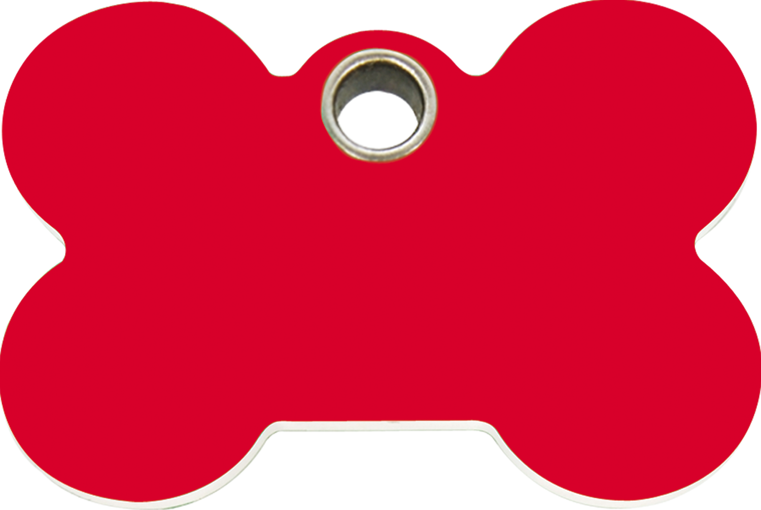 Red Dingo Plastic Tag Bone Red 04 Bn Re Clipart (1500x1005), Png Download