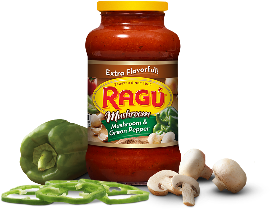 Mushroom & Green Pepper Sauce - Ragù Clipart (1000x800), Png Download